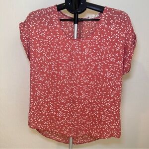 Hippie Rose Pink Floral Blouse